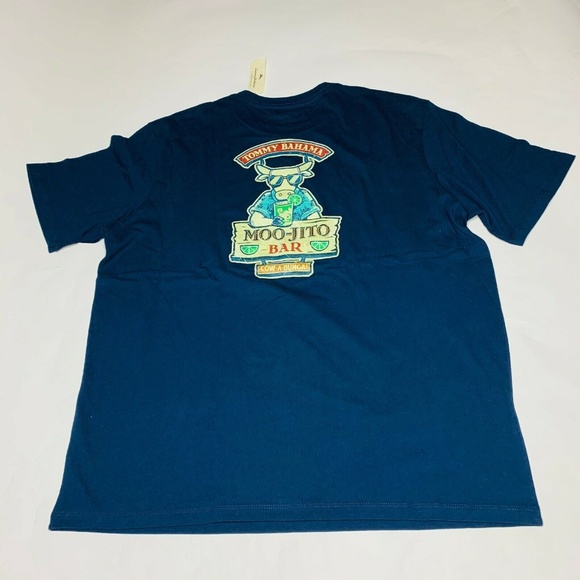 Tommy Bahama Men Graphic T-Shirt Size Large Moo Ji - Picture 2 of 6